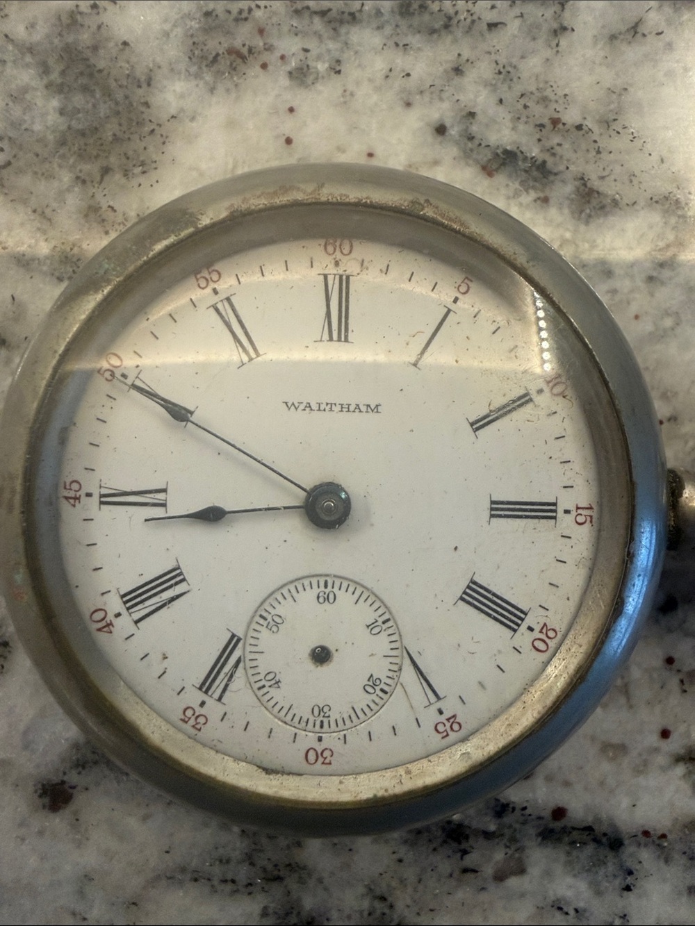 Waltham Men's Pocket Watch - White Dial, Silver-Tone Case - Picture 3 of 4